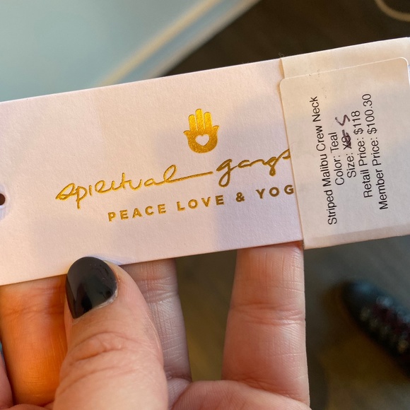 Striped Malibu Crew Neck - Spiritual Gangster - Picture 3 of 4